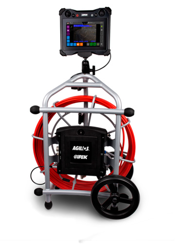 Cámaras empujadas, inspección de tuberías portátil