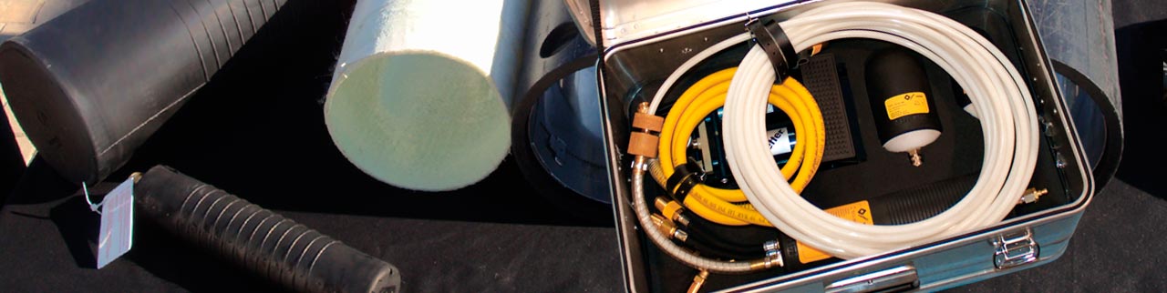 Obturador para pruebas de estanqueidad en tuberías de edificios