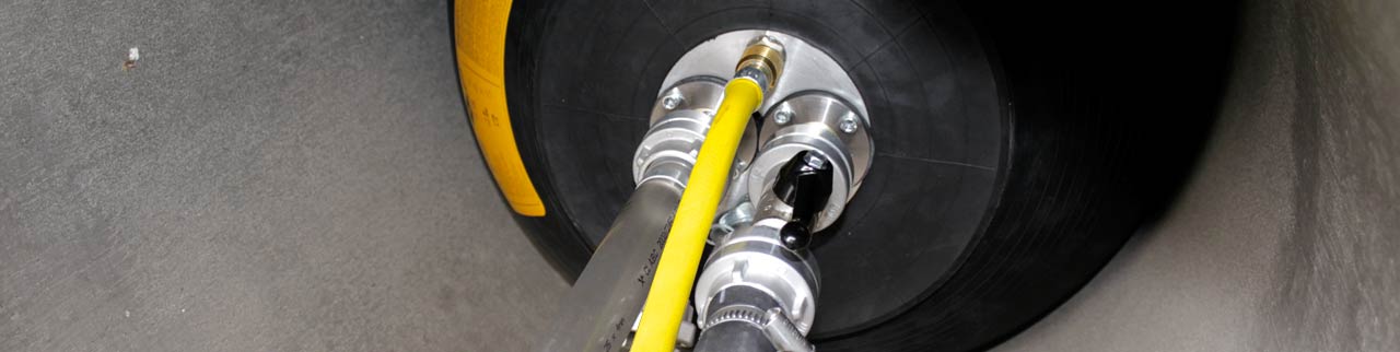 Obturadores para comprobar la estanqueidad y presión en conducciones de diferentes diámetros.