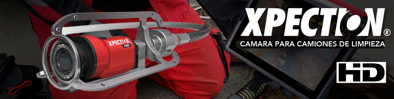XPECTION Lite. Cámara tobera para camiones de limpieza.