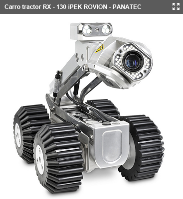 Robot tractor de inspección con cámara RX-130