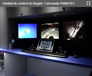 Panel de control Sistema ROVION en furgón carrozado